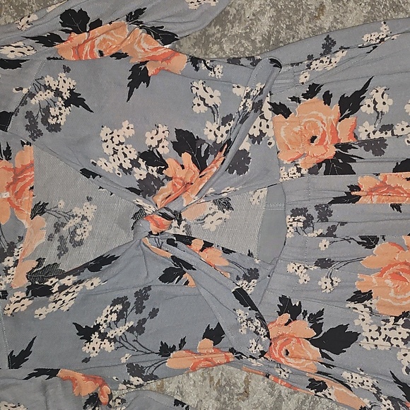 Free People Tied Up In Love Tie Front Whimsical Fairy Dress Size 6 - Picture 12 of 14